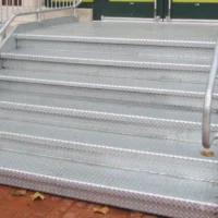 Diamond Plate Stair Galvanized